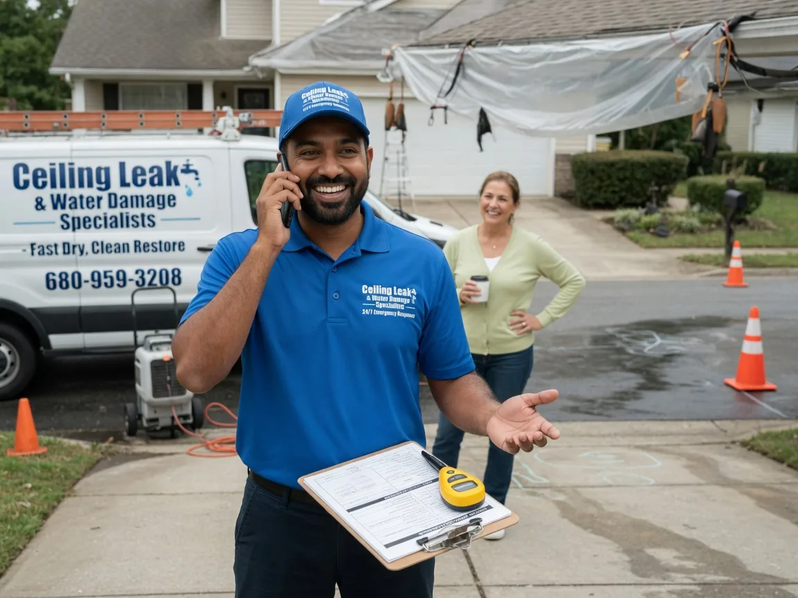 Ceiling Leak Cleanup Edgar, NE FAQs
